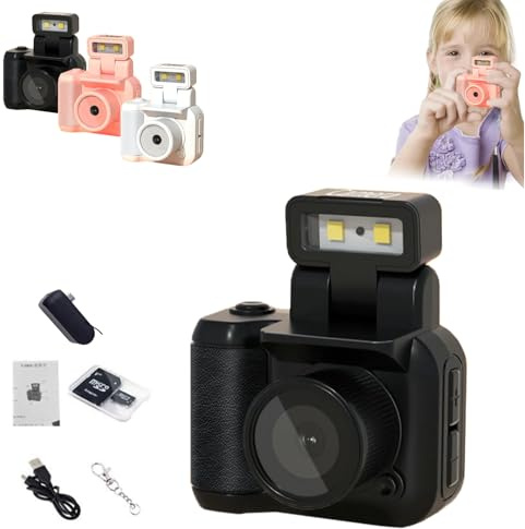 Retro Snap Camera,Retro Snap Mini Video Camera, Retro Snap Mini Camera,1080p HD Convenient Compact Camera with 6 Filters and 90 ° Flip Large capacity storage of 32GB
