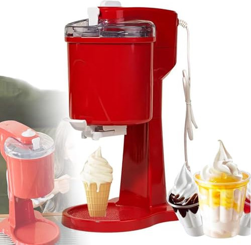 Machine à crème glacée faite maison à agitation automatique,mini machines à crème glacée molle portables,machine à crème glacée molle aux fruits de cuisine,outil de crème glacée au sorbet au yaourt