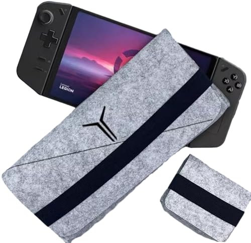 Générique Nouveau Original Portable Sac de Transport pour Lenovo Legion Go Handheld, étui de Protection imperméable, Sac de Rangement pour Legion go Console Accessoires (Gris)