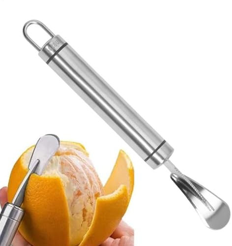 Pomelo-Öffner, Orangenschäler, Pomelo-Öffner - Orangen- Und Zitrusschäler Aus Edelstahl Mit Gebogener Kante,Grapefruitschäler Mit Gebogener Kante, Effizienter Orangenschäler Für Grapefruit, Banane,