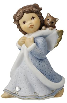 Goebel Engelfigur Schnurrender Begleiter - Winterengelchen Nina & Marco