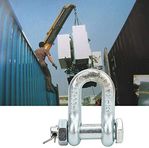 Hyuduo 2T 3.25t 4.75t 6.5T Anchor Anchor Backle, Alean de Acero Tipo de con Grilletes de Elevación de Buques de Tuerca, Tiradores de Grilletes y Levantamiento (2T)