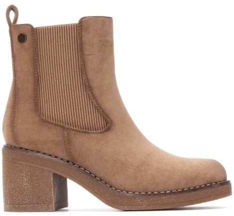 REFRESH - Botín Mujer Beige - Calzado Cómodo y Versátil - Moda casual - Modelo 17303902 (Talla 38)