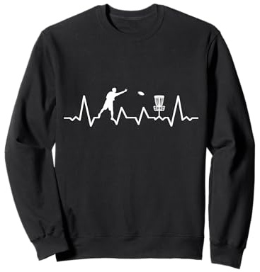 Disc-Golf-Joueur Disc-Golfing Game Cardiogram Disc-Golf Sweatshirt