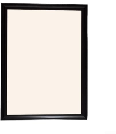 Cadre noir en bois massif conçu pour un style vintage. Pour afficher des œuvres d'art et des photos avec matériel de montage pour un placement flexible