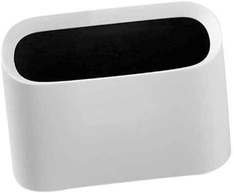 SEWACC Bidone della Spazzatura da Tavolo Mini in Plastica PP Bianco Cestino da Scrivania Piccolo e Resistente per Ufficio Casa e Camera da Letto Contenitore per Rifiuti Compatto e