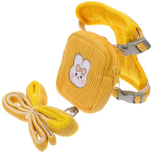 VICASKY Haustier Rucksackgeschirr für Outdoor Aktivitäten Bequem und Einfach zu Kontrollieren Leichter mit Leine aus Polyester für Kleine Hunde und Welpen