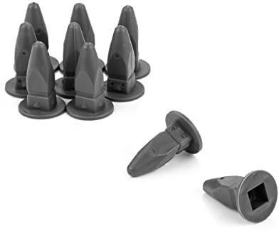 LST 10x EINSTECKMUTTER KENNZEICHEN HALTER BEFESTIGUNG CLIPS