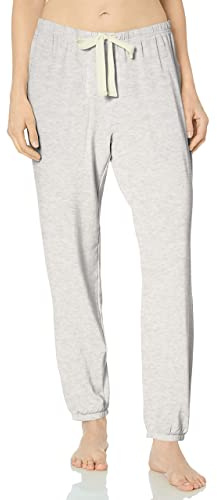 Amazon Essentials Pantalon de jogging de pyjama pour femme – Tissu éponge léger, grande taille, gris pâle, taille XXL