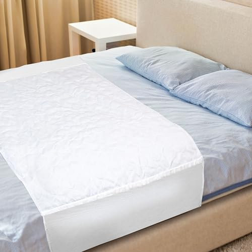Dry Defender Inkontinenz-Betteinlagen, waschbar, 91,4 x 177,8 cm, waschbar, saugfähig, wasserdicht, Matratzenauflagen für Bett, wiederverwendbare Inkontinenzeinlagen für Kinder und Erwachsene,