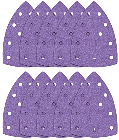 Trend Hojas de lija Delta de circonio de 102 x 151 mm, grano 40, AB/DET/40Z, paquete de 10