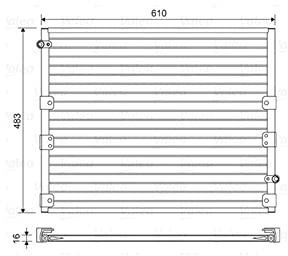 VALEO Condensatore, Climatizzatore 814176
