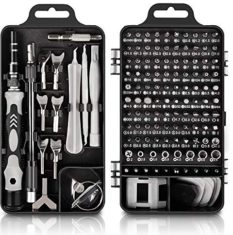 135 in 1 Set di Cacciaviti di Precisione , Kit di Strumenti di Riparazione fai da te per Telefono, Piccolo Cacciavite Bit Kit con Tappetino Magnetico di Memoria (S2 strumento in acciaio)