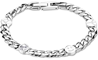 Tamaris Armband für Damen aus Edelstahl, Frauen Armschmuck größenverstellbar und wasserfest