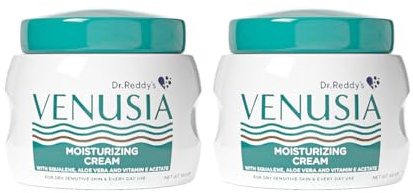 Dr. Reddy's Venusia Max Intensive Moisturizing Cream | Dermatologist Recommended for Dry to Very Dry Skin | Clinically proven for up to 24 hrs. Moisturization | For Face & Body | 100 g (Pack of 2)