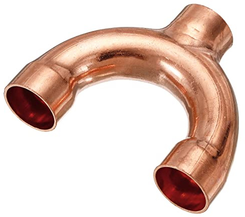sourcing map Tee Y Type Copper Fitting Welding Joint Split Union Intersection 22mm or 7/8 Inch ID for HVAC, Air Conditioning Refrigeration System