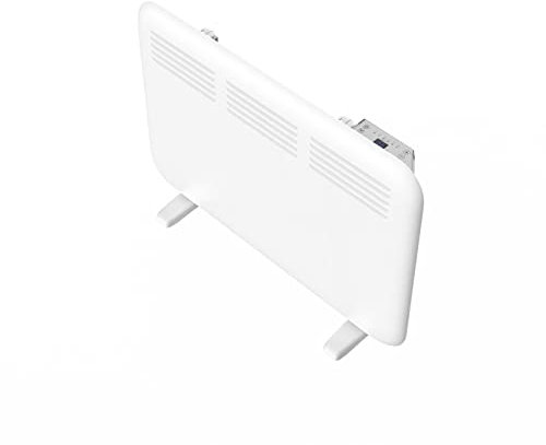 1KW/1.5KW/2KW Electric Panel Heater Wall Mounted - LOT20/ERP Compliant c/w 24/7 Timer/Thermostat - Wall Hung Fixings + Mounting Feet (2KW, Feet & Wall Mounted)