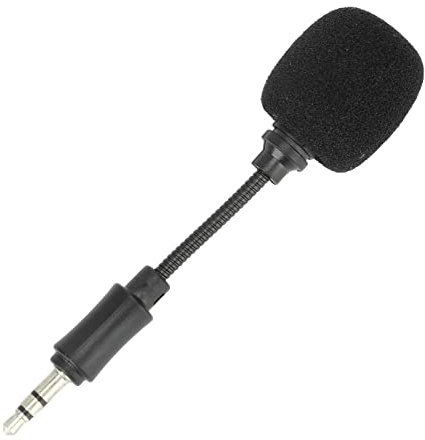 Sxhlseller Flexibles -Kondensatormikrofon für Smartphones, Ersatz für Aufnahmemikrofon mit 3,5-mm-Anschluss, Rauschunterdrückung, Vlogging-Mikrofon mit Geringer Verzögerung