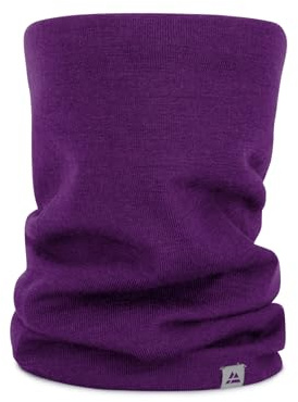 DANISH ENDURANCE Buff i Merinoull, Halsvärmare, Mångsidig, För Kvinnor & Män, Lila, One size