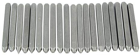 ANKROYU Ciseau à Enclume Pour Bijoux En Métal, Matrice D'estampage De Bijoux Ensemble D'équipements De Gravure De Traitement De Bijoux(20 burins de qualité)