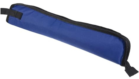sourcing map Schlagzeugständer Schlagzeugstöcke Tasche Behälter Tasche Schlagzeugzubehör Aufbewahrungstasche Blau
