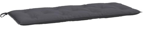 vidaXL Gartenbank Auflage, Bankauflage mit Hohlfasern, Sitzkissen mit Schnüren für Außen Innen, Bankkissen Sitzkissen Bankpolster, Anthrazit Oxford-Gewebe