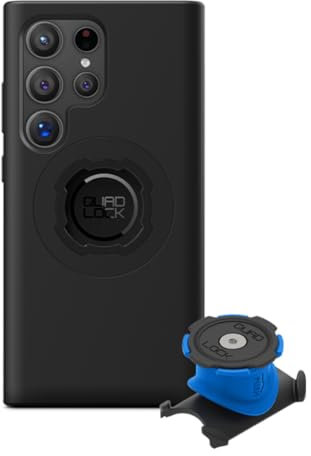 QUAD LOCK Vorbau/Lenker Handyhalterung Fahrrad Kit mit Samsung Galaxy S24 Ultra MAG Hülle