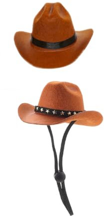 SEWOART 2stücke Dekorative Cowboyhüte Für Haustiere Einstellbare Hund Und Katze Hüte Als Fotorequisiten Für Partys Hochzeiten Und Feiertage Stilvollem Design
