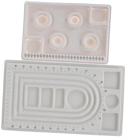 NUOBESTY Herramientas Para Hacer Joyería Tablero De Cuentas Perfecto Para Pulseras y Collares Organizador