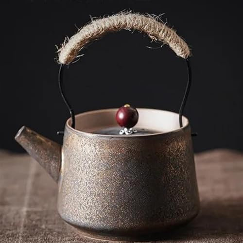 Teteras Cafeteras Juego De Té De Viaje Tetera Cerámica Una Sola Olla Tetera Calentada Tetera Antigua Juego Té Kung Fu Teteras y Servidores de Café Juego de Té de Viaje