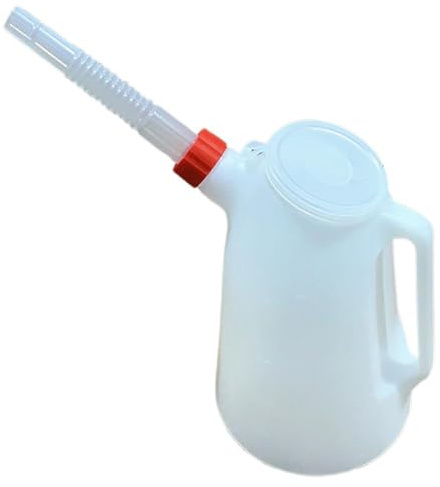 Jarra medidora de aceite de 1,2 l/2 l, 4 l/5 l, tanque de combustible con vertido flexible para automóvil, nuevo contenedor de aceite, garaje