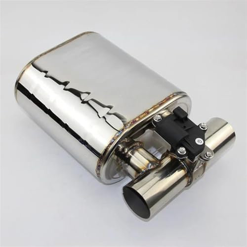 YSQHSODS Auto Endrohre Modifizierter Auspuffschalldämpfer 304 Edelstahl Elektronisches Fernbedienungsventil Auspuffrohr Passend Für E46 Tail Throat(51mm 1)