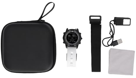 CHICIRIS Smart Dykningsklocka, Mäns Vattentät 100 M Dykdator, Samtal och Text -app Påminnelse, Högpresterande Batteri, Rostfritt Stålfodral, Silikonrem, Hållbar för Simning Snorkling