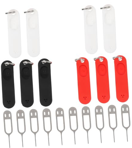 SHINEOFI 10 Piezas Agujas Extractoras de Tarjetas Sim Herramienta de Remoción de Bandejas Colores Aleatorios Compatible con Teléfonos y Tabletas Color Aleatorio