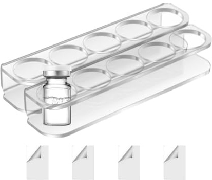 Ratería de pared del refrigerador para vial, vial refrigerador de | Protector de estante d