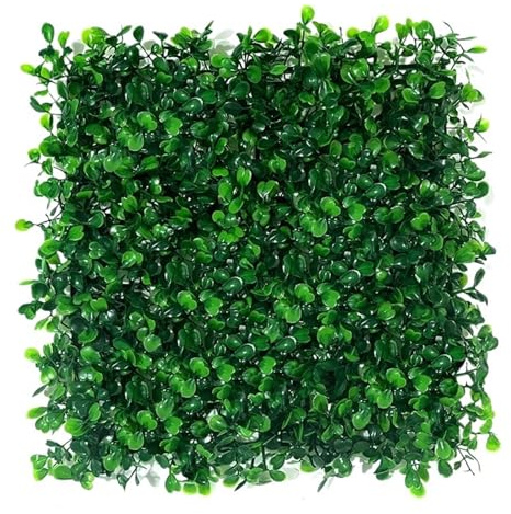 SynapSYA Paneles De Pared De CéSped Artificial 10 Paneles de Pared de seto de eucalipto Artificial de 25 cm for jardín Vertical, Planta Falsa, césped, boj, decoración de Boda(10 pcs)