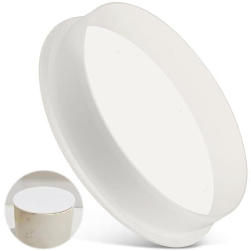 ENUTROF Tapón Decorativo de PVC Ø 200mm Cubierta de Tubo de Ventilación | Tapa Final de Bloqueo Interior para Tubería de Alcantarillado Protección (DN200)