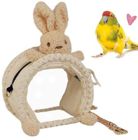 Yulokdwi Sac De Transport pour Lapin - Sac à Dos avec Fenêtre Transparente - de Transport pour Perroquet | pour Voyage Petit Animal De Compagnie, Lapin, Oiseau, Hérisson, Furet, Hamster
