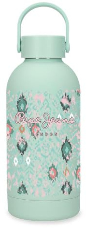 Pepe Jeans Sun Botella de Acero Inoxidable Verde 6,5x18,5x6,5 cms by Joumma Bags