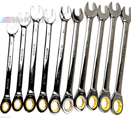 New Ratchet Spanner Set Metric 10-19mm Af SAE 3/8 - 3/4 Combination Wrench Set