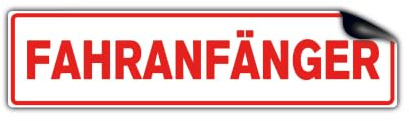 STROBO Fahranfänger Magnetschild 32 x 8 cm | Warntafel für Fahrzeuge als Magnet | UV-Schutz, Wind- und Wetterfest