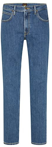 Lee - Jeans Hombre - Corte Recto Clásico - Brooklyn Straight - Mid Stonewash