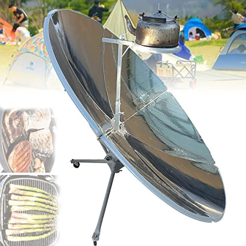FENGSSLL Cuiseur Solaire à Concentration 1800 W,Four Solaire Parabolique à Haute Efficacité,Barbecue de Camping en Plein Air,Outil de Concentration des Aliments,Durable,Pas de DéFormation