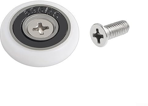 SPORTARC Lot de 8 roulettes de rechange pour porte de douche, porte coulissante en verre de salle de bain, 19 mm