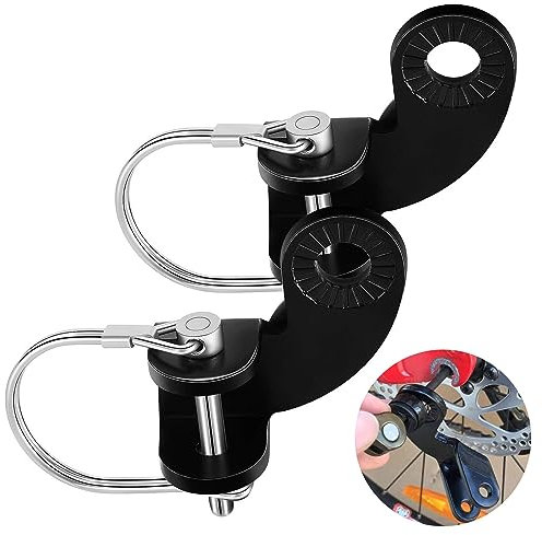 2 Stück Fahrradanhänger Kupplung, Fahrrad Anhängerkupplung mit Sicherungsstift Adapter, für Kinderanhänger, Fracht und Haustier Fahrradanhänger Adapter Zubehör Anhängerkupplung