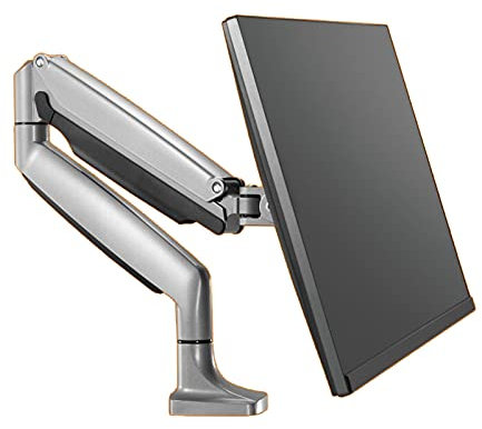 Staffa TV Altezza del braccio del braccio del braccio della molla del gas del monitor del monitor del monitor singolo della lega di alluminio / Tilt / girevole / rotazione stand regolabile del monitor