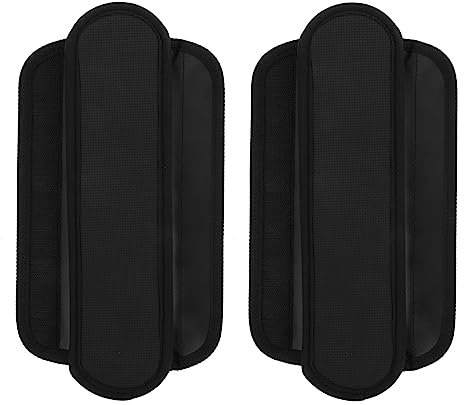 CAXUSD Bequeme Schwarze Schulterpolster Für Rucksack Tragegurt Abnehmbar Druckentlastend Und Installieren Praktisches Zubehör Für Umhängetasche Und Reisetasche