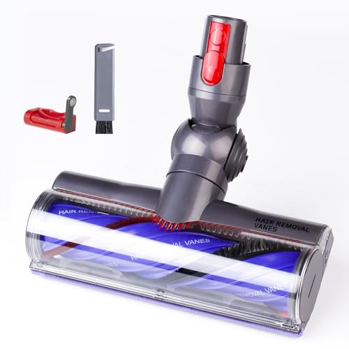 Quick-Release Replacement Vacuum Head Compatible with Dyson V7,V8, V10,V11,V15 Cordless Vacuum Cleaners, Upgrade Anti-Tangle Replacement Head for Carpets Rugs