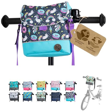 Lenkertasche Fahrradtasche für Kinder Laufradtasche M24 | mit Schultergurt, kompatibel mit Puky, Woom & Roller, wasserabweisend, robust