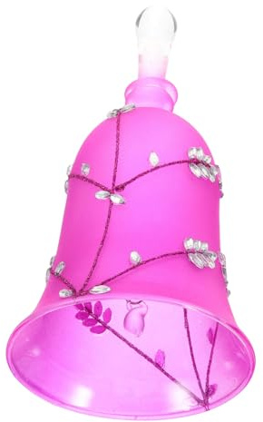 FUNOMOCYA Campana De Mano De Vidrio Decoración De Escritorio para Restaurantes Campana De Juego